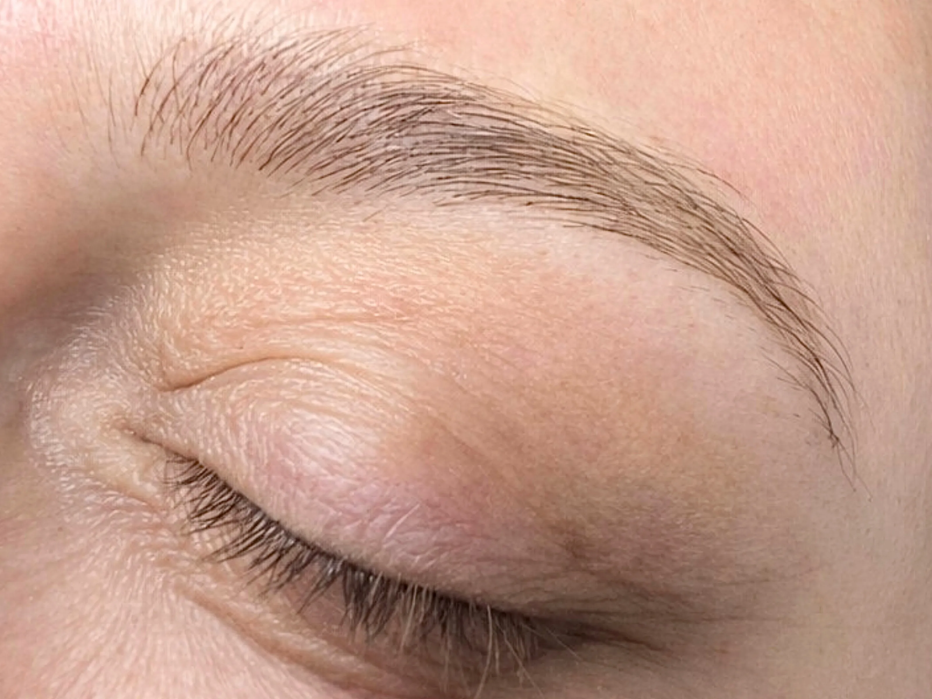 DCPC client — close-up blonde brows